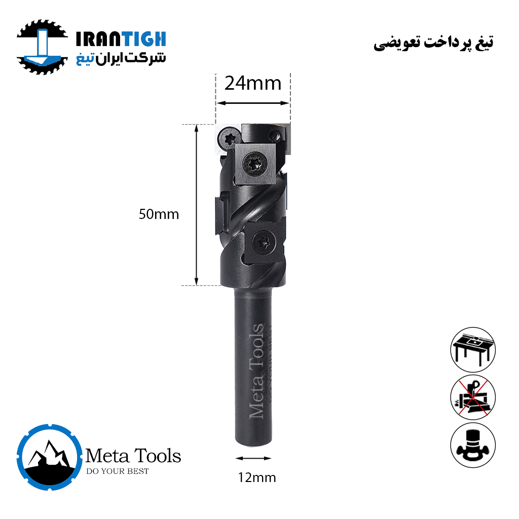 تیغ برش تعویضی مارپیچ